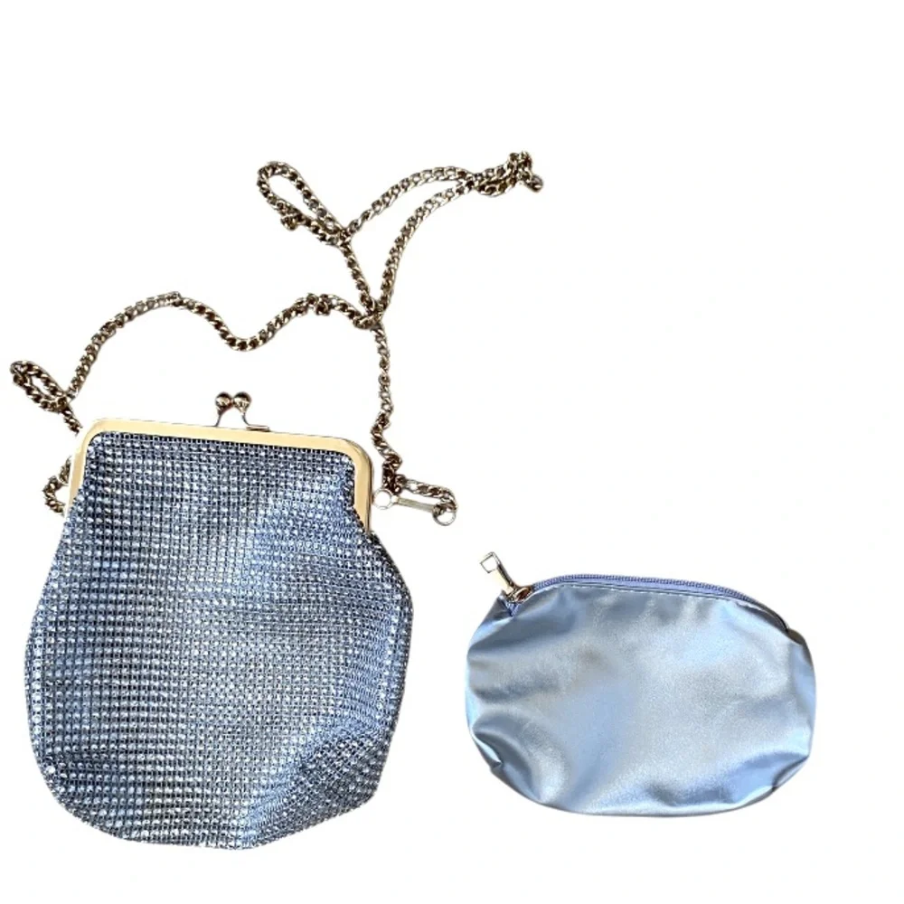 Silver Metallic Embellished Mesh